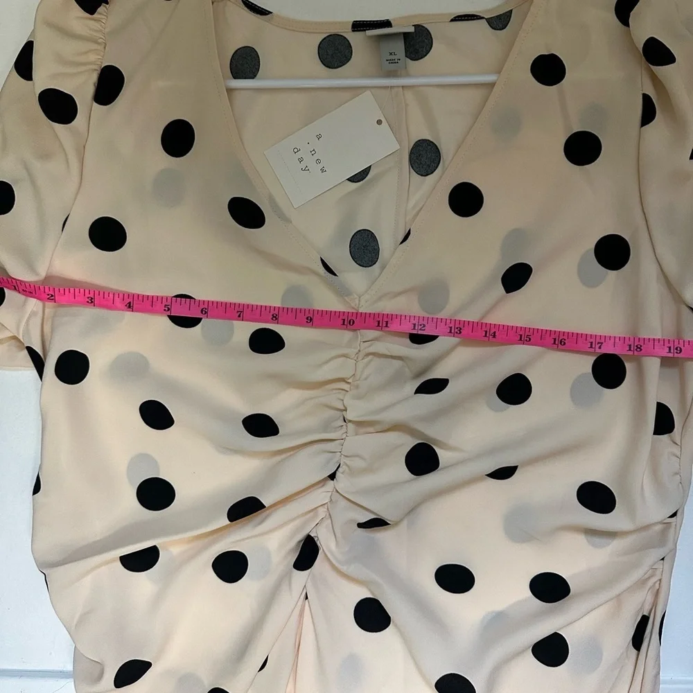 Mommy & Me Outfit Cream Dress with Black Dots by a new day size XL & 4/5T - Picture 12 of 13